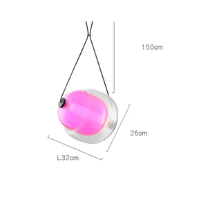 QUORENA – Moderne Deckenleuchte aus Glas und Eisen