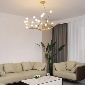 MAEVELLA – Elegante Deckenleuchte aus Harz und Aluminium