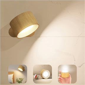 360° Wall Lamp – Kabellos, USB-wiederaufladbar & 3 Helligkeitsstufen für flexible Beleuchtung